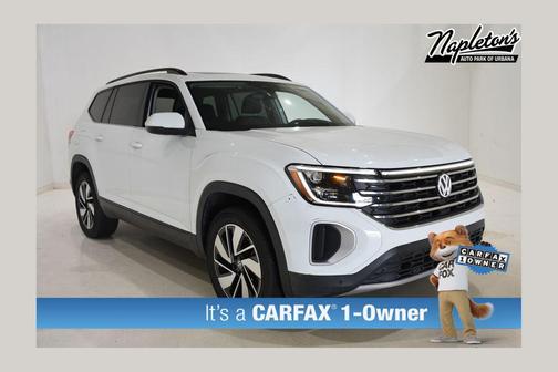 Pure White 2025 Volkswagen Atlas 2.0T SE w/Technology