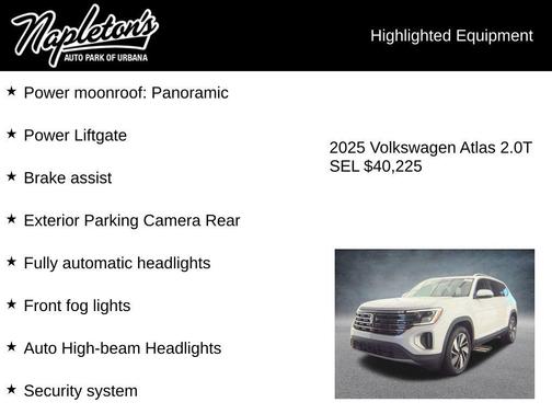 2025 Volkswagen Atlas 2.0T SEL