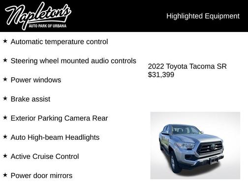 Celestial Silver Metallic 2022 Toyota Tacoma SR