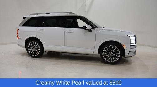 Creamy White Pearl 2026 Hyundai Palisade Hybrid Calligraphy