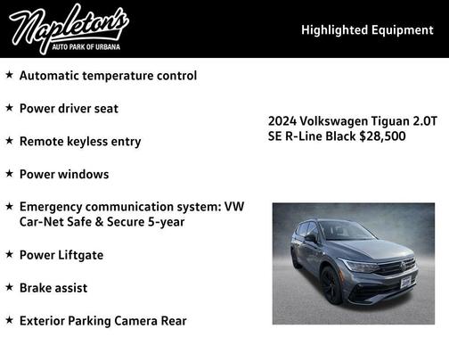 2024 Volkswagen Tiguan 2.0T SE R-Line Black 4MOTION