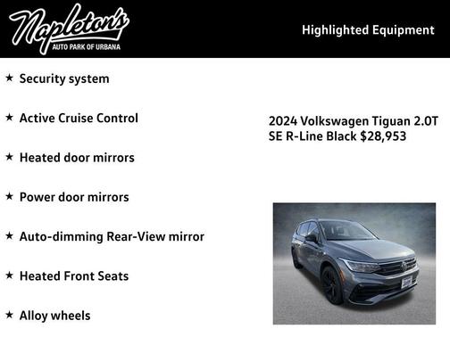 2024 Volkswagen Tiguan 2.0T SE R-Line Black 4MOTION