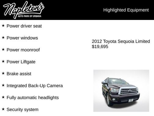 Sizzling Crimson Mica 2012 Toyota Sequoia Limited