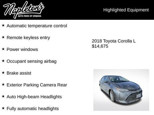 2018 Toyota Corolla LE