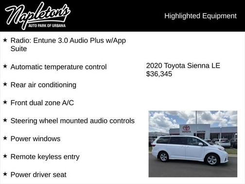 2020 Toyota Sienna LE