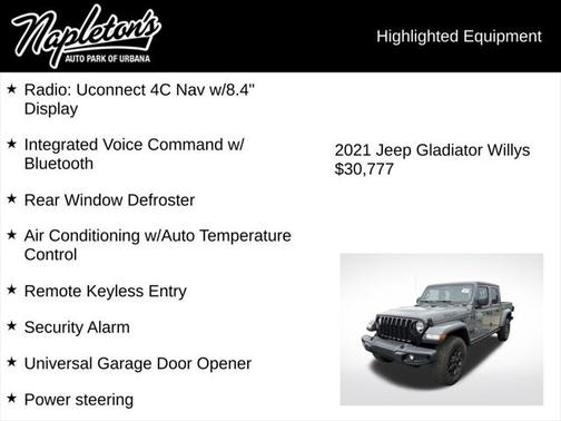 2021 Jeep Gladiator Willys 4x4