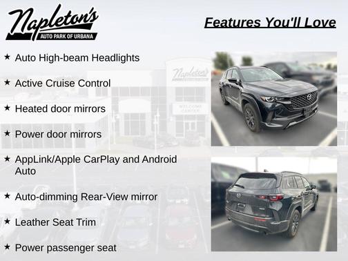 Jet Black Mica 2025 Mazda CX-50 Hybrid Premium Package