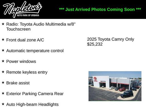 Ice Cap 2025 Toyota Camry LE
