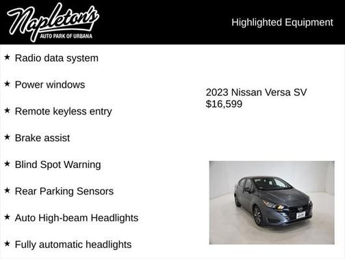 2023 Nissan Versa 1.6 SV