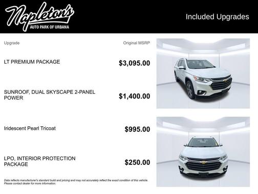 Iridescent Pearl Tricoat 2019 Chevrolet Traverse LT Leather