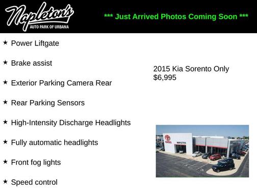 Ebony Black 2015 Kia Sorento SX