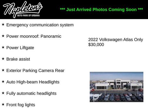 Pure White 2022 Volkswagen Atlas 3.6L SEL
