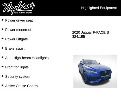 2020 Jaguar F-PACE S P380 AWD Automatic