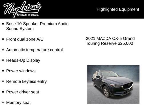 Deep Crystal Blue Mica 2021 Mazda CX-5 Grand Touring Reserve
