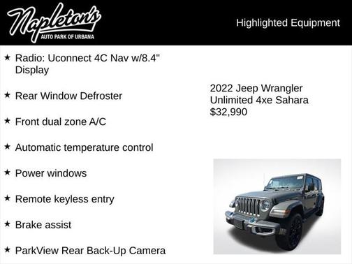 2022 Jeep Wrangler Unlimited 4xe Sahara