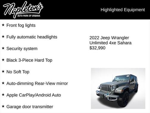 2022 Jeep Wrangler Unlimited 4xe Sahara
