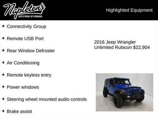 2016 Jeep Wrangler Unlimited Rubicon