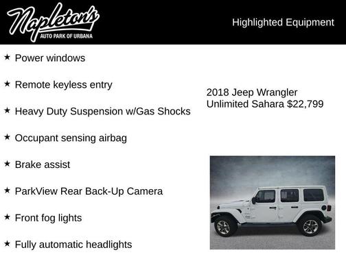 2018 Jeep Wrangler Unlimited Sahara