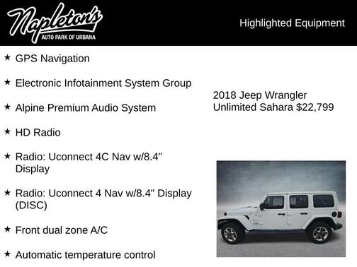 2018 Jeep Wrangler Unlimited Sahara