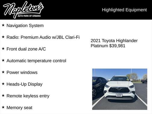 2021 Toyota Highlander Platinum