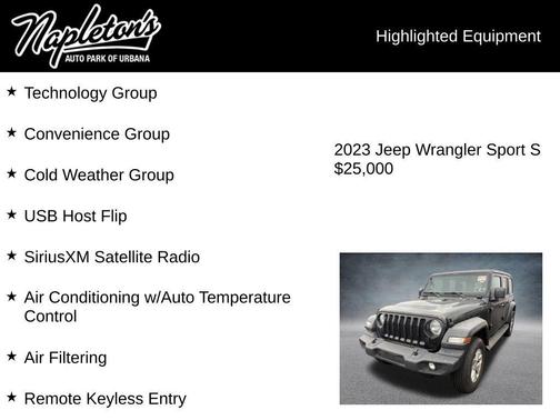 2023 Jeep Wrangler Sport S