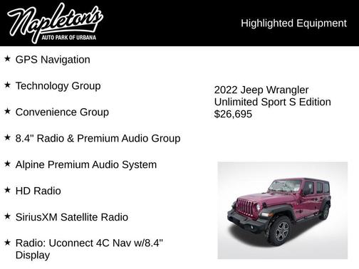 2022 Jeep Wrangler Unlimited Sport