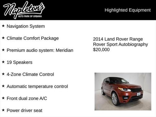 2014 Land Rover Range Rover Sport Supercharged Autobiography
