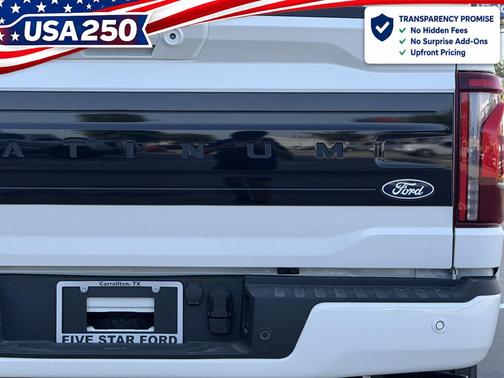 Star White Metallic Tri-Coat 2026 Ford F-150 Platinum