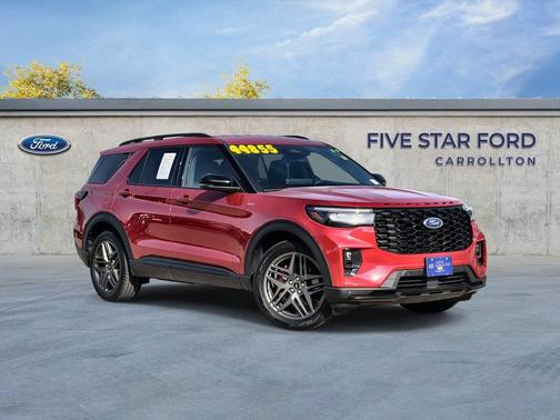 Rapid Red Metallic Tinted Clearcoat 2026 Ford Explorer ST-Line