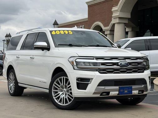 Star White Metallic Tri-Coat 2023 Ford Expedition Max Platinum