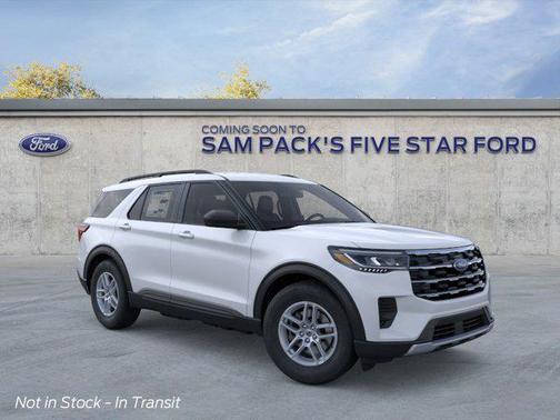 Space White Metallic 2026 Ford Explorer Active