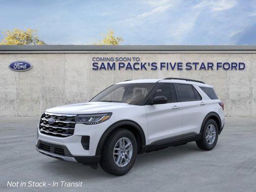 Space White Metallic 2026 Ford Explorer Active