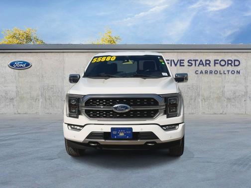 Star White Metallic Tri-Coat 2023 Ford F-150 Platinum
