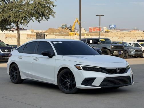 Platinum White Pearl 2023 Honda Civic Sport