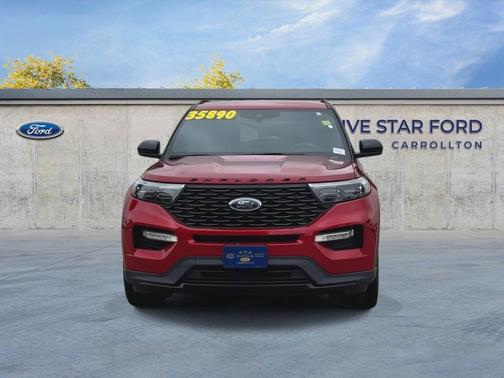 Rapid Red Metallic Tinted Clearcoat 2023 Ford Explorer ST-Line