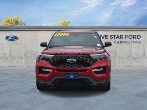Rapid Red Metallic Tinted Clearcoat 2023 Ford Explorer ST-Line