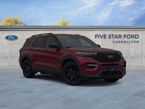 Rapid Red Metallic Tinted Clearcoat 2023 Ford Explorer ST-Line