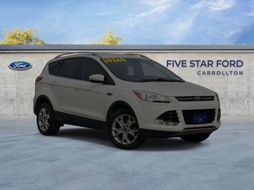 White Platinum Metallic Tri-Coat 2015 Ford Escape Titanium