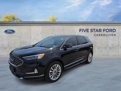 Agate Black Metallic 2024 Ford Edge Titanium