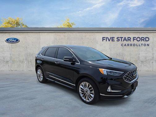 Agate Black Metallic 2024 Ford Edge Titanium