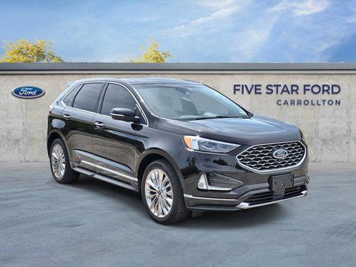 Agate Black Metallic 2024 Ford Edge Titanium