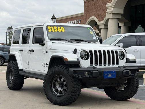 Bright White Clearcoat 2020 Jeep Wrangler Unlimited Sahara
