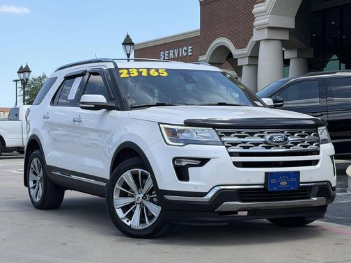 White Platinum Metallic Tri-Coat 2019 Ford Explorer Limited