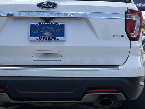 White Platinum Metallic Tri-Coat 2019 Ford Explorer Limited
