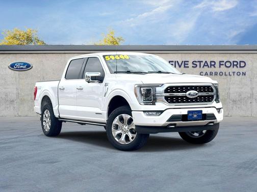 Star White Metallic Tri-Coat 2023 Ford F-150 Platinum