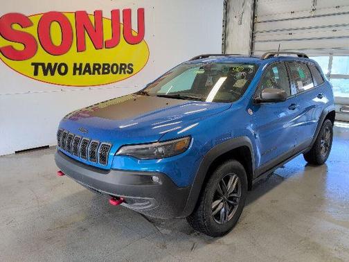Hydro Blue Pearlcoat 2021 Jeep Cherokee Trailhawk