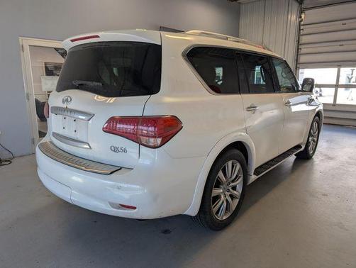 Moonlight White 2012 INFINITI QX56 Base