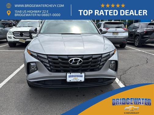 Shimmering Silver 2023 Hyundai TUCSON Hybrid Blue
