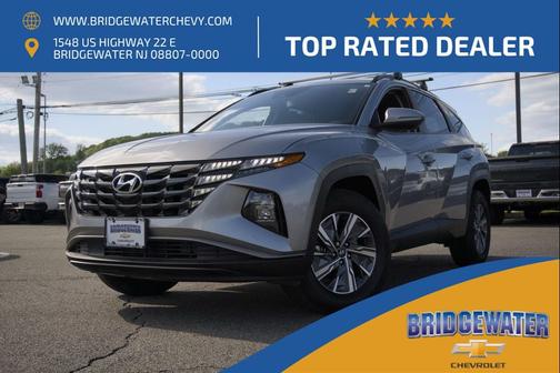 Shimmering Silver 2023 Hyundai TUCSON Hybrid Blue