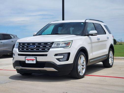 WHITE PLATINUM MET TRI-COAT 2017 Ford Explorer Limited